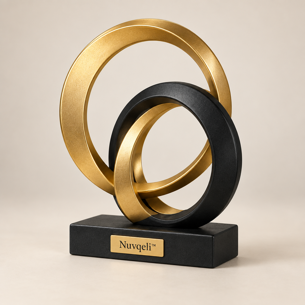 Nuvqeli™ Geometric Ring Art Decor Sculpture image 01