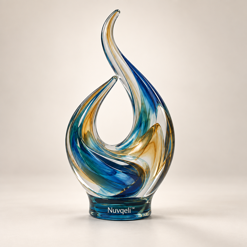 Nuvqeli™ Hand-Blown Glass Art Sculpture image 01