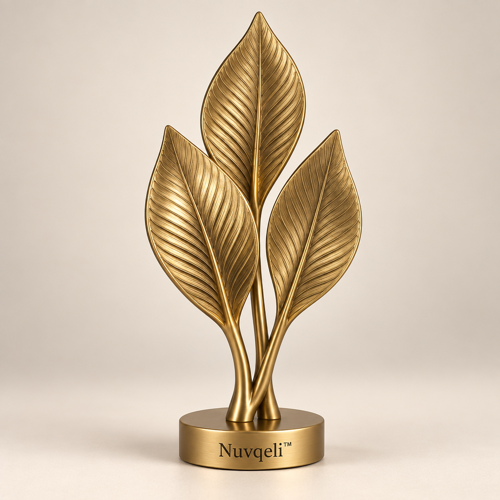 Nuvqeli™ Clear Glass Teardrop Sculpture image 01